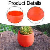 Maxbell 12 Pieces Small Flower Pots Simple Containers for Yard Balcony Indoor Plants Red