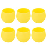 Maxbell 12 Pieces Small Flower Pots Simple Containers for Yard Balcony Indoor Plants Yellow