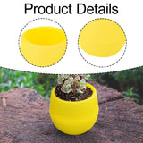 Maxbell 12 Pieces Small Flower Pots Simple Containers for Yard Balcony Indoor Plants Yellow
