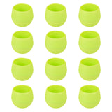 Maxbell 12 Pieces Small Flower Pots Simple Containers for Yard Balcony Indoor Plants Green
