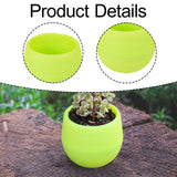 Maxbell 12 Pieces Small Flower Pots Simple Containers for Yard Balcony Indoor Plants Green