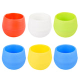 Maxbell 12 Pieces Small Flower Pots Simple Containers for Yard Balcony Indoor Plants Mixed Colors