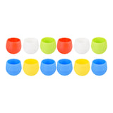 Maxbell 12 Pieces Small Flower Pots Simple Containers for Yard Balcony Indoor Plants Mixed Colors