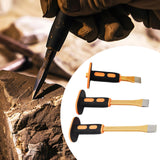 Maxbell Carving Chisel Flat Head Comfortable Grip Flat Chisel for Concrete Rock Mortar 20cm