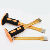 Maxbell Carving Chisel Flat Head Comfortable Grip Flat Chisel for Concrete Rock Mortar 25cm