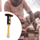 Maxbell Carving Chisel Flat Head Comfortable Grip Flat Chisel for Concrete Rock Mortar 25cm