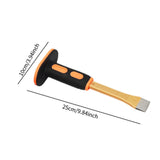 Maxbell Carving Chisel Flat Head Comfortable Grip Flat Chisel for Concrete Rock Mortar 25cm