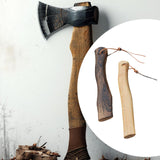 Maxbell Axe Handle Sturdy Wooden Hatchet Handle for DIY Gardening Outdoor Activities 26x3.8x1.3cm