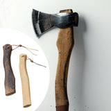 Maxbell Axe Handle Sturdy Wooden Hatchet Handle for DIY Gardening Outdoor Activities 26x3.8x1.3cm