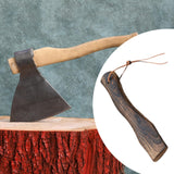 Maxbell Axe Handle Sturdy Wooden Hatchet Handle for DIY Gardening Outdoor Activities 26x3.8x1.3cm