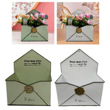 Maxbell Chic Metal Wall Planter Creative Iron Wall Vase for Indoor Outdoor Wall Home Green