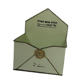 Maxbell Chic Metal Wall Planter Creative Iron Wall Vase for Indoor Outdoor Wall Home Green