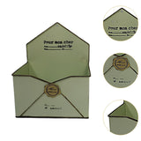 Maxbell Chic Metal Wall Planter Creative Iron Wall Vase for Indoor Outdoor Wall Home Green