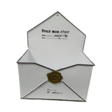 Maxbell Chic Metal Wall Planter Creative Iron Wall Vase for Indoor Outdoor Wall Home White