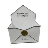 Maxbell Chic Metal Wall Planter Creative Iron Wall Vase for Indoor Outdoor Wall Home White