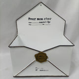 Maxbell Chic Metal Wall Planter Creative Iron Wall Vase for Indoor Outdoor Wall Home White