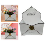 Maxbell Chic Metal Wall Planter Creative Iron Wall Vase for Indoor Outdoor Wall Home White