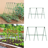 Maxbell Cucumber Trellis Portable Plant Stakes for Climbing Plants Raised Bed Fruits 60 cmx60 cm