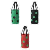 Maxbell Hanging Planter Bag Strawberry Compact 3 gallons for Gardening Garden Flower Green