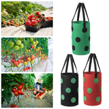 Maxbell Hanging Planter Bag Strawberry Compact 3 gallons for Gardening Garden Flower Green