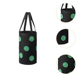 Maxbell Hanging Planter Bag Strawberry Compact 3 gallons for Gardening Garden Flower Black