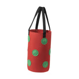 Maxbell Hanging Planter Bag Strawberry Compact 3 gallons for Gardening Garden Flower Red