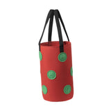 Maxbell Hanging Planter Bag Strawberry Compact 3 gallons for Gardening Garden Flower Red