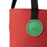 Maxbell Hanging Planter Bag Strawberry Compact 3 gallons for Gardening Garden Flower Red