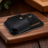 Maxbell Tape Measure Holder for Belt Stylish Measuring Tape Belt Clip for Carpenters Black