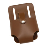 Maxbell Tape Measure Holder for Belt Stylish Measuring Tape Belt Clip for Carpenters Dark Brown