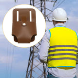 Maxbell Tape Measure Holder for Belt Stylish Measuring Tape Belt Clip for Carpenters Dark Brown