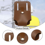 Maxbell Tape Measure Holder for Belt Stylish Measuring Tape Belt Clip for Carpenters Dark Brown