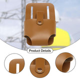 Maxbell Tape Measure Holder for Belt Stylish Measuring Tape Belt Clip for Carpenters Light Brown