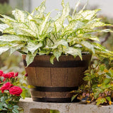 Maxbell Flower Pot Rustic Ornament Decorative Bucket Planter for Garden Balcony Desk S
