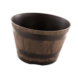 Maxbell Flower Pot Rustic Ornament Decorative Bucket Planter for Garden Balcony Desk S
