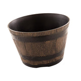 Maxbell Flower Pot Rustic Ornament Decorative Bucket Planter for Garden Balcony Desk S