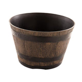 Maxbell Flower Pot Rustic Ornament Decorative Bucket Planter for Garden Balcony Desk M