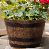 Maxbell Flower Pot Rustic Ornament Decorative Bucket Planter for Garden Balcony Desk XL