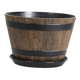 Maxbell Flower Pot Rustic Ornament Decorative Plant Container for Office Table Patio S