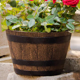 Maxbell Flower Pot Rustic Ornament Decorative Plant Container for Office Table Patio S