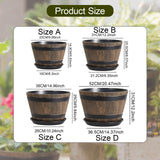 Maxbell Flower Pot Rustic Ornament Decorative Plant Container for Office Table Patio M