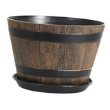 Maxbell Flower Pot Rustic Ornament Decorative Plant Container for Office Table Patio M