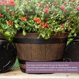 Maxbell Flower Pot Rustic Ornament Decorative Plant Container for Office Table Patio M