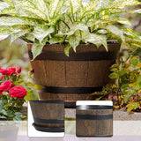 Maxbell Flower Pot Rustic Ornament Decorative Plant Container for Office Table Patio XL