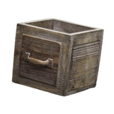 Maxbell Wooden Planter Box Decorative Flower Vase for Home Garden Dining Room Indoor 14x14x13.5cm