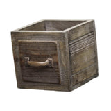 Maxbell Wooden Planter Box Decorative Flower Vase for Home Garden Dining Room Indoor 14x14x13.5cm