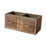 Maxbell Wooden Planter Box Decorative Flower Vase for Home Garden Dining Room Indoor 30x14x13.5cm