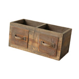 Maxbell Wooden Planter Box Decorative Flower Vase for Home Garden Dining Room Indoor 30x14x13.5cm