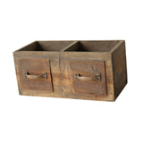 Maxbell Wooden Planter Box Decorative Flower Vase for Home Garden Dining Room Indoor 30x14x13.5cm