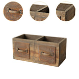 Maxbell Wooden Planter Box Decorative Flower Vase for Home Garden Dining Room Indoor 30x14x13.5cm